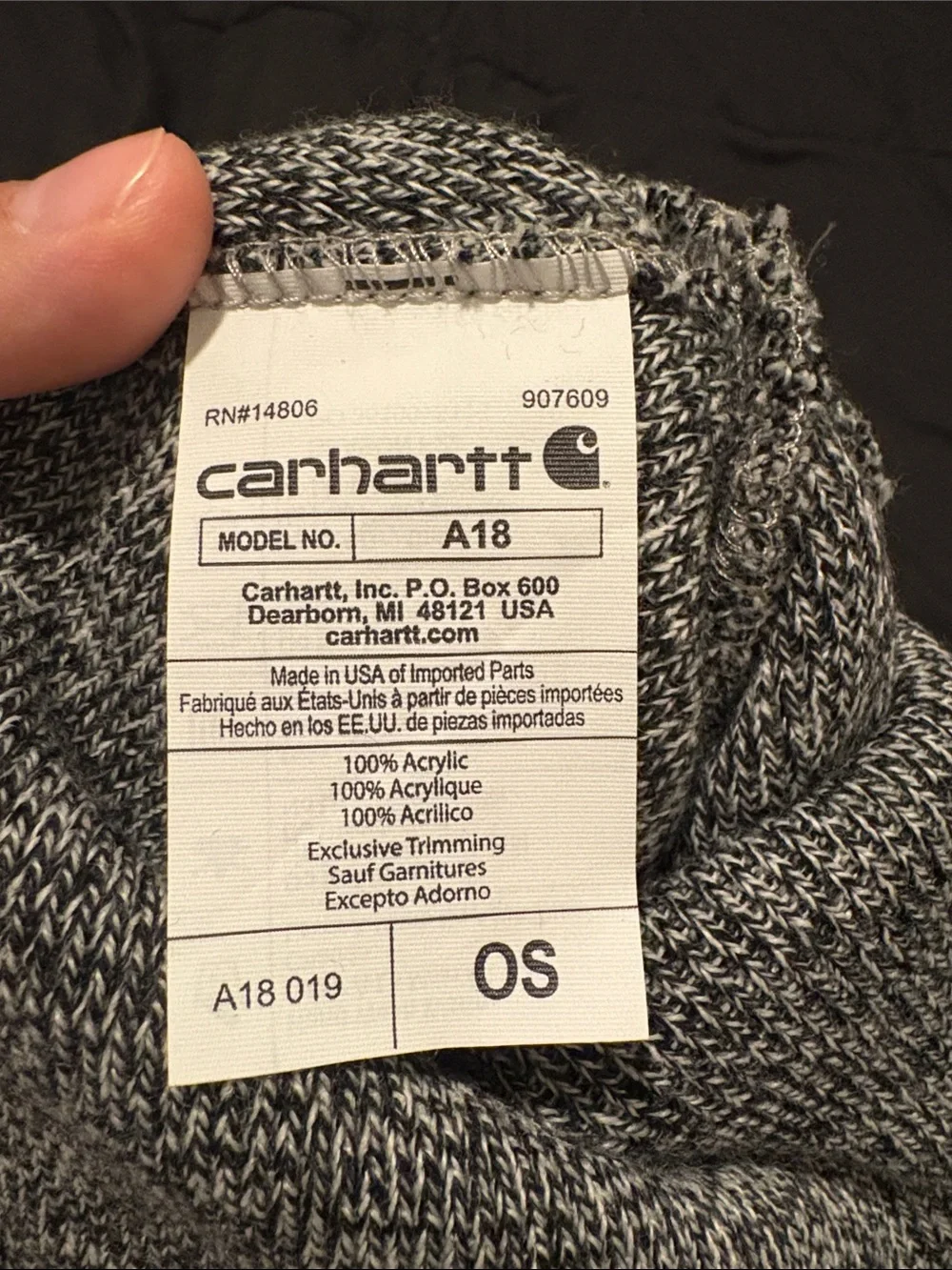 Carhartt adult beanie